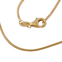 snake chain 42cm round 1mm 8k gold