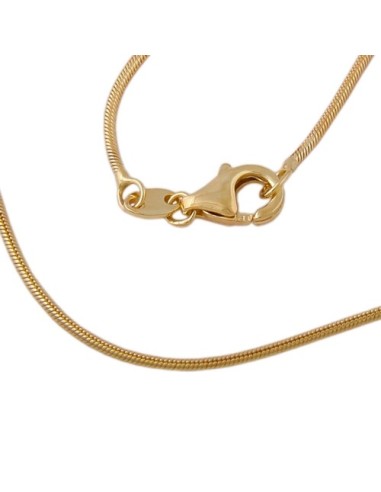 snake chain 42cm round 1mm 8k gold