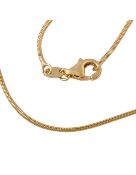 snake chain 42cm round 1mm 8k gold