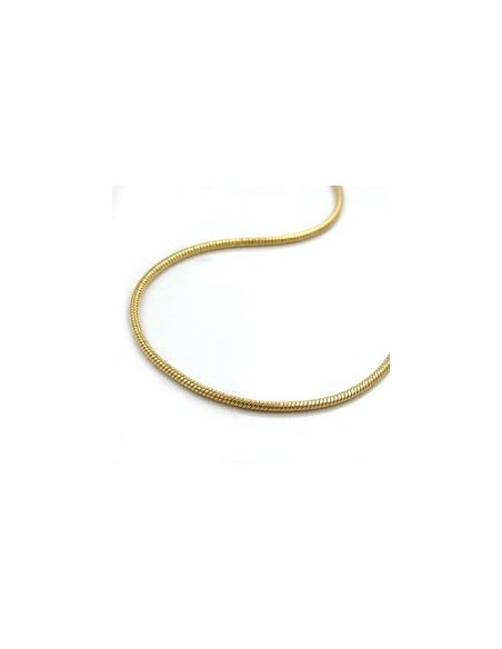snake chain 45cm round 1mm 8k gold