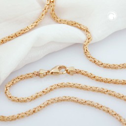 chain byzantine 2x2mm 55cm 8k gold