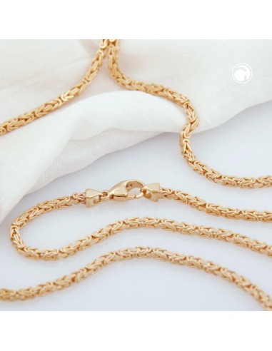 chain byzantine 2x2mm 55cm 8k gold