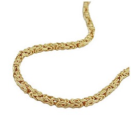 chain byzantine 2x2mm 55cm 8k gold