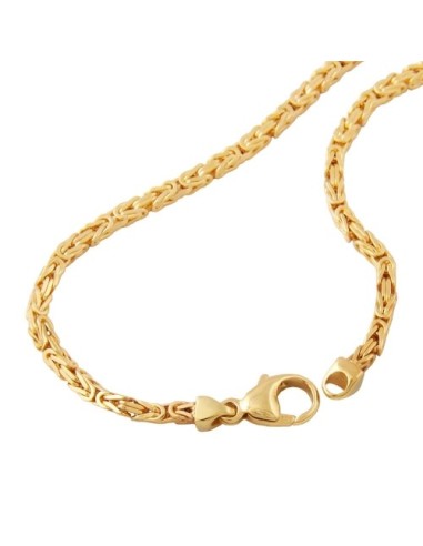 chain byzantine 2x2mm 60cm 8k gold