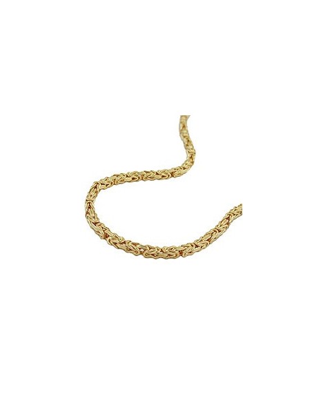 chain byzantine 2x2mm 60cm 8k gold