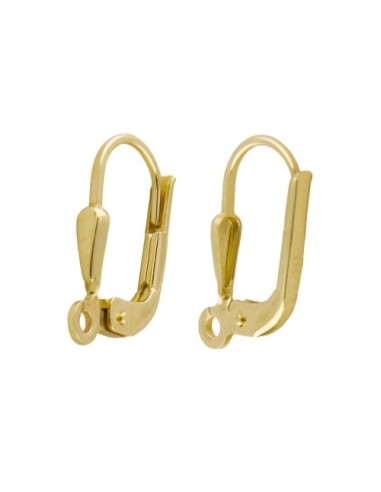 leverback shiny spare part gold 333 8k