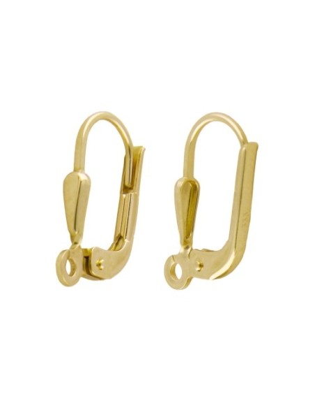 leverback shiny spare part gold 333 8k