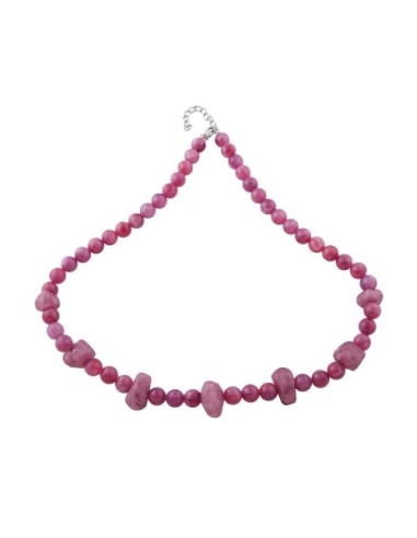 necklace beads soft lilac transparent