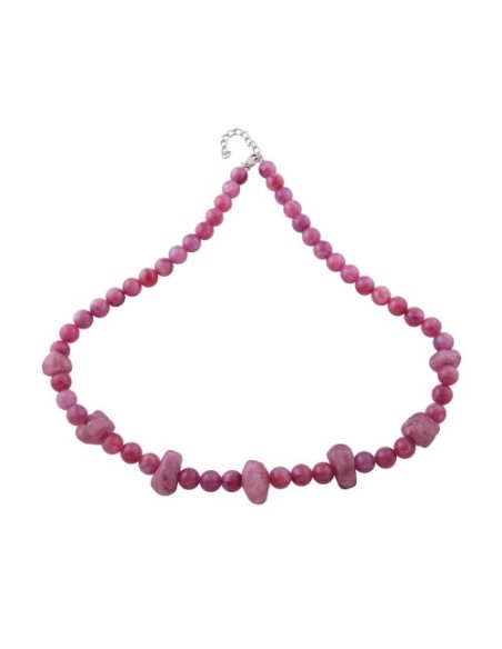necklace beads soft lilac transparent