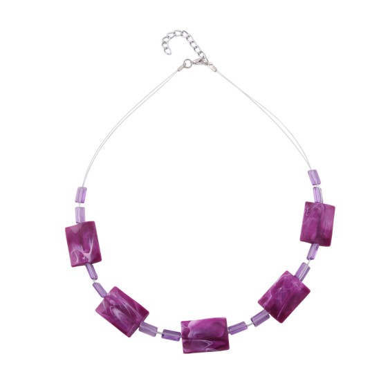 necklace pillow bead lilac wire white