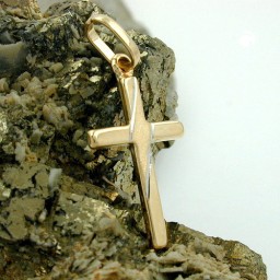 pendant cross 9k gold