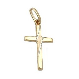 pendant cross 9k gold