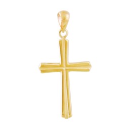 pendant cross 25x15mm 9k gold