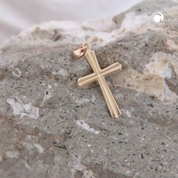 pendant cross 25x15mm 9k gold