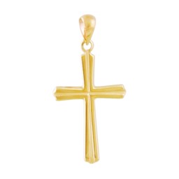 pendant cross 25x15mm 9k gold