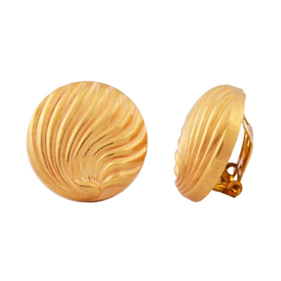 earring clip-on metal coloured decor