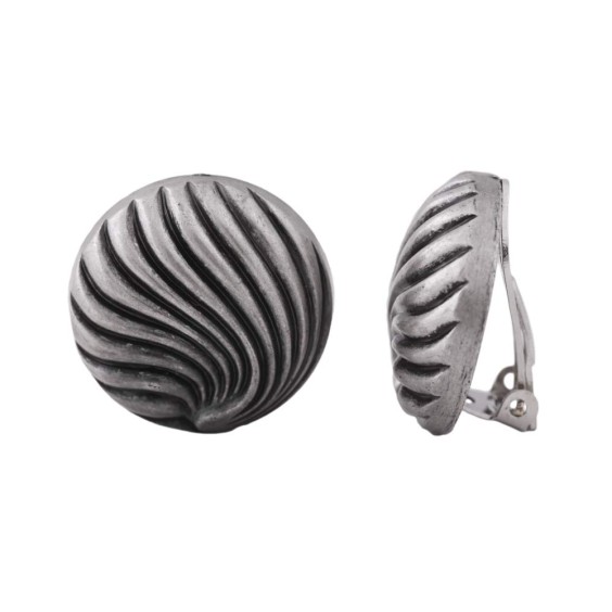 earring clip-on metal coloured decor