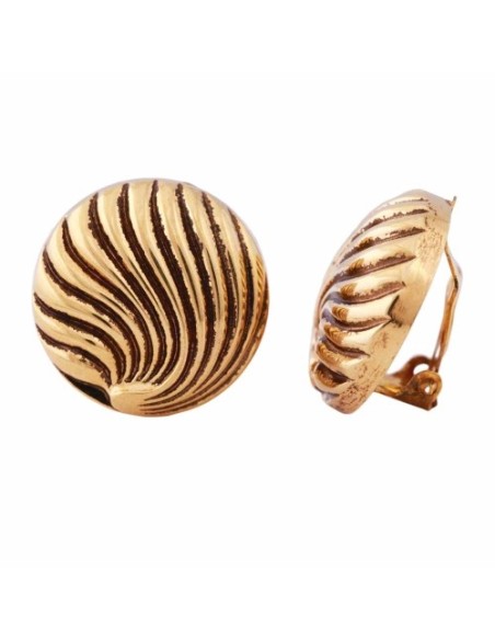earring clip-on metal coloured decor