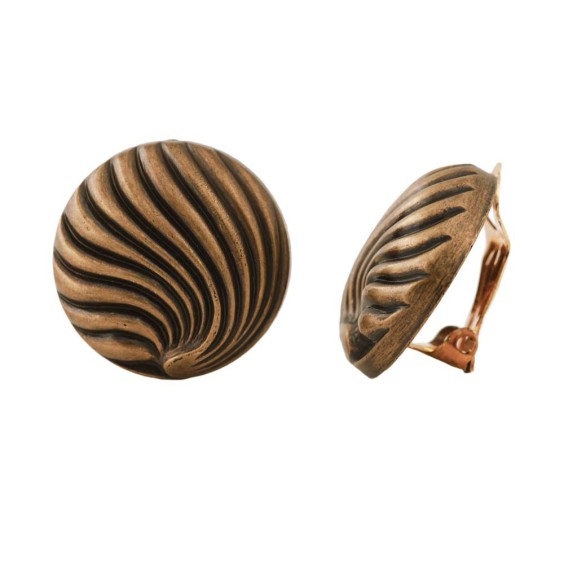 earring clip-on metal coloured decor