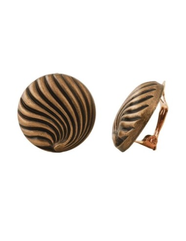 earring clip-on metal coloured decor