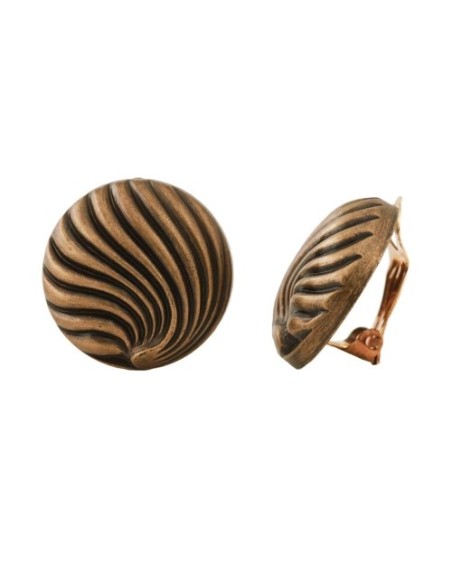 earring clip-on metal coloured decor