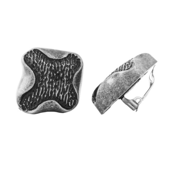 earring clip-on metal coloured decor