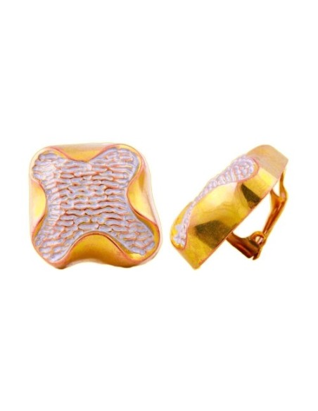 earring clip-on metal coloured decor