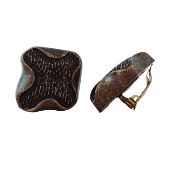 earring clip-on metal coloured decor