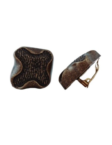 earring clip-on metal coloured decor