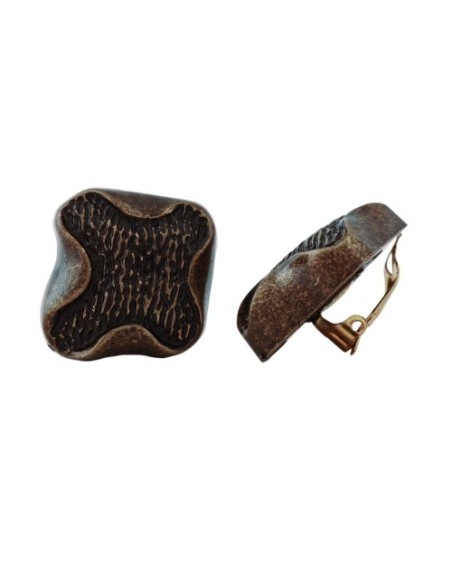 earring clip-on metal coloured decor