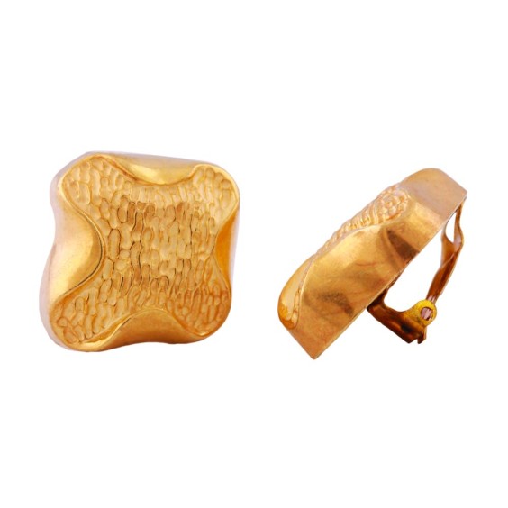 earring clip-on metal coloured decor