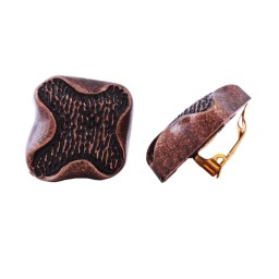 earring clip-on metal coloured decor