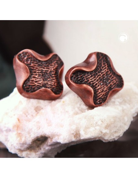 earring clip-on metal coloured decor