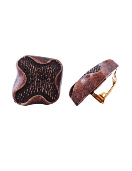 earring clip-on metal coloured decor