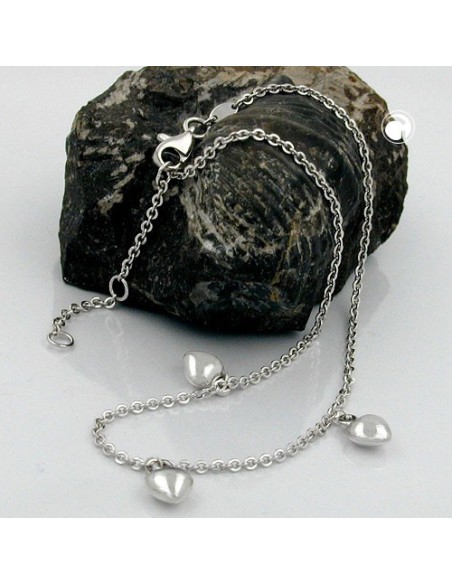 Ankelkedja Double Trace Silver 925 27cm