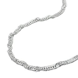 Armband 2mm Singapore Kedja Diamond Cut Silver 925 19cm