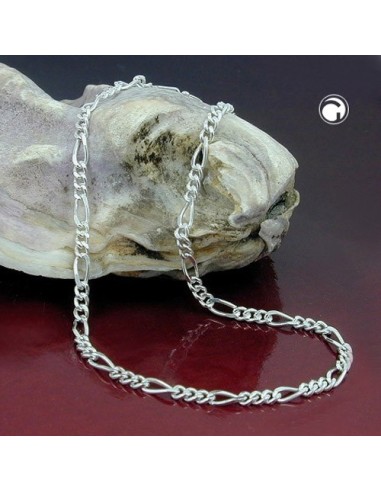 Armband 2mm Thin Figaro Kedja Silver 925 19cm