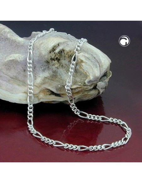 Armband 2mm Thin Figaro Kedja Silver 925 19cm
