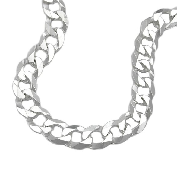 Armband 6.7mm Curb Kedja Flat Silver 925 21cm