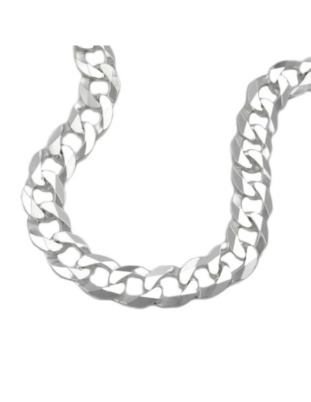 Armband 6.7mm Curb Kedja Flat Silver 925 21cm