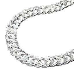 Armband 6mm Double Curb Kedja Silver 925 21cm