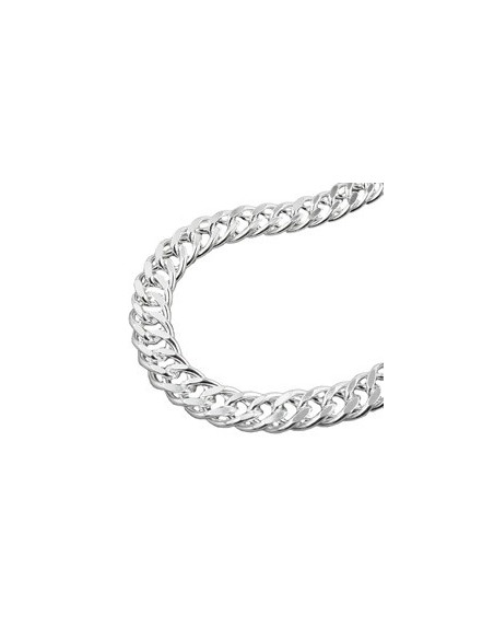 Armband 6mm Double Curb Kedja Silver 925 21cm