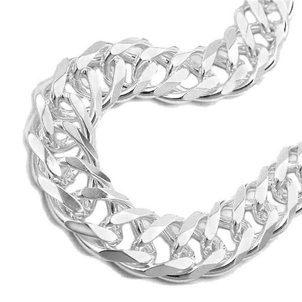 Armband Double Rombo Kedja Silver 925 21cm