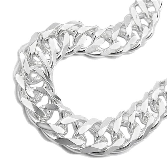 Armband Double Rombo Kedja Silver 925 21cm