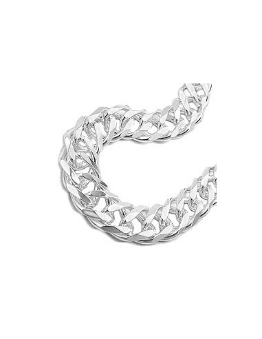Armband Double Rombo Kedja Silver 925 21cm