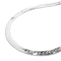Armband Flattened Curb Kedja Silver 925 19cm