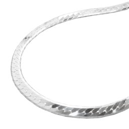 Armband Flattened Curb Kedja Silver 925 19cm