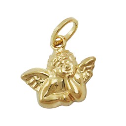 pendant small angel 9k gold