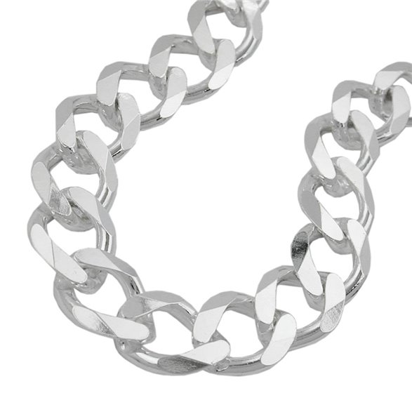 Armband Open Curb Kedja 11mm 925 Sterling Silver 23cm