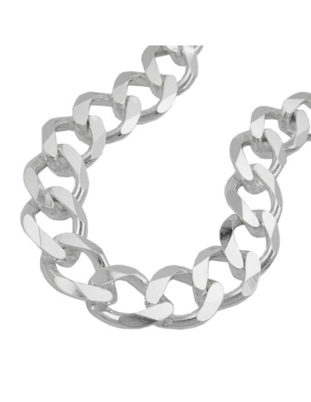 Armband Open Curb Kedja 11mm 925 Sterling Silver 23cm